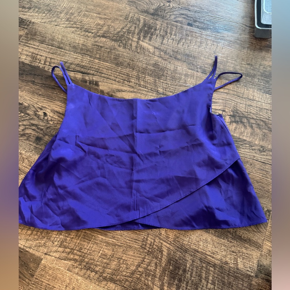 Mark. Purple Layered Asymmetrical Camisole Top